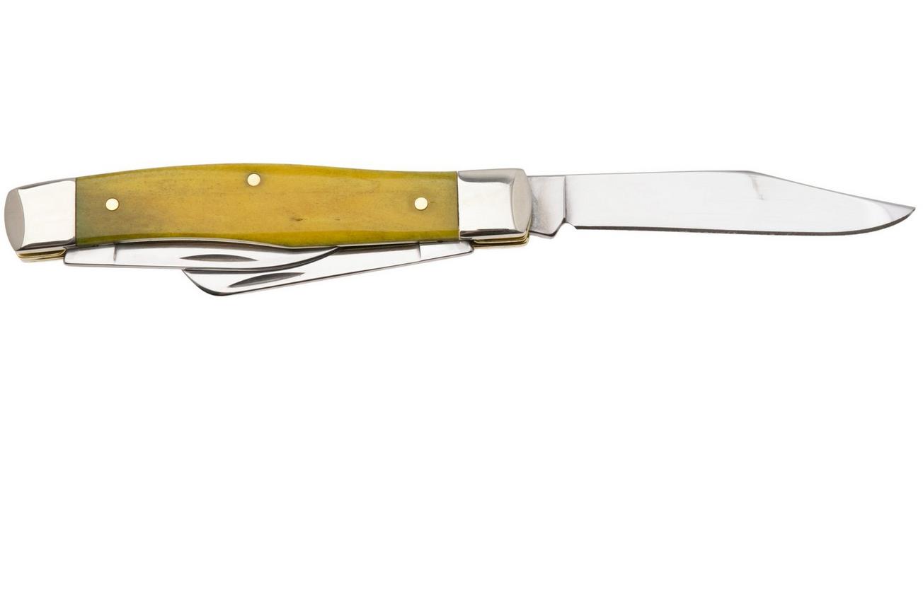 Case Medium Stockman Smooth Yellow Bone, 20029, 63032 SS zakmes