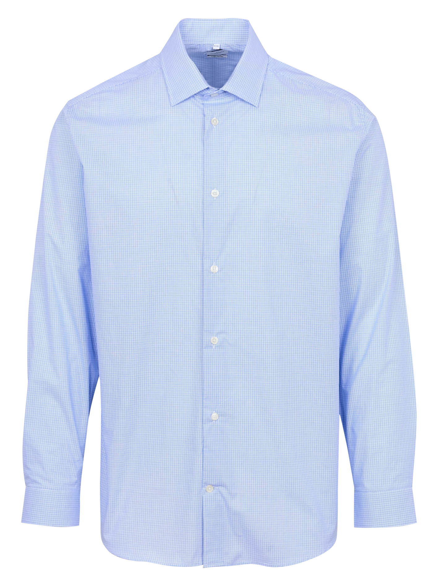 ETTON - Chemise droite en coton imprimée | Bleu