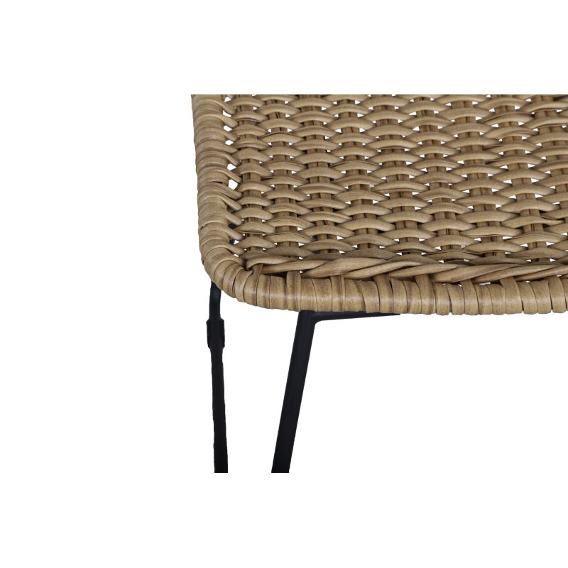 Ensemble table asti en bois d'acacia fsc 200 cm et 6 chaises de jardin