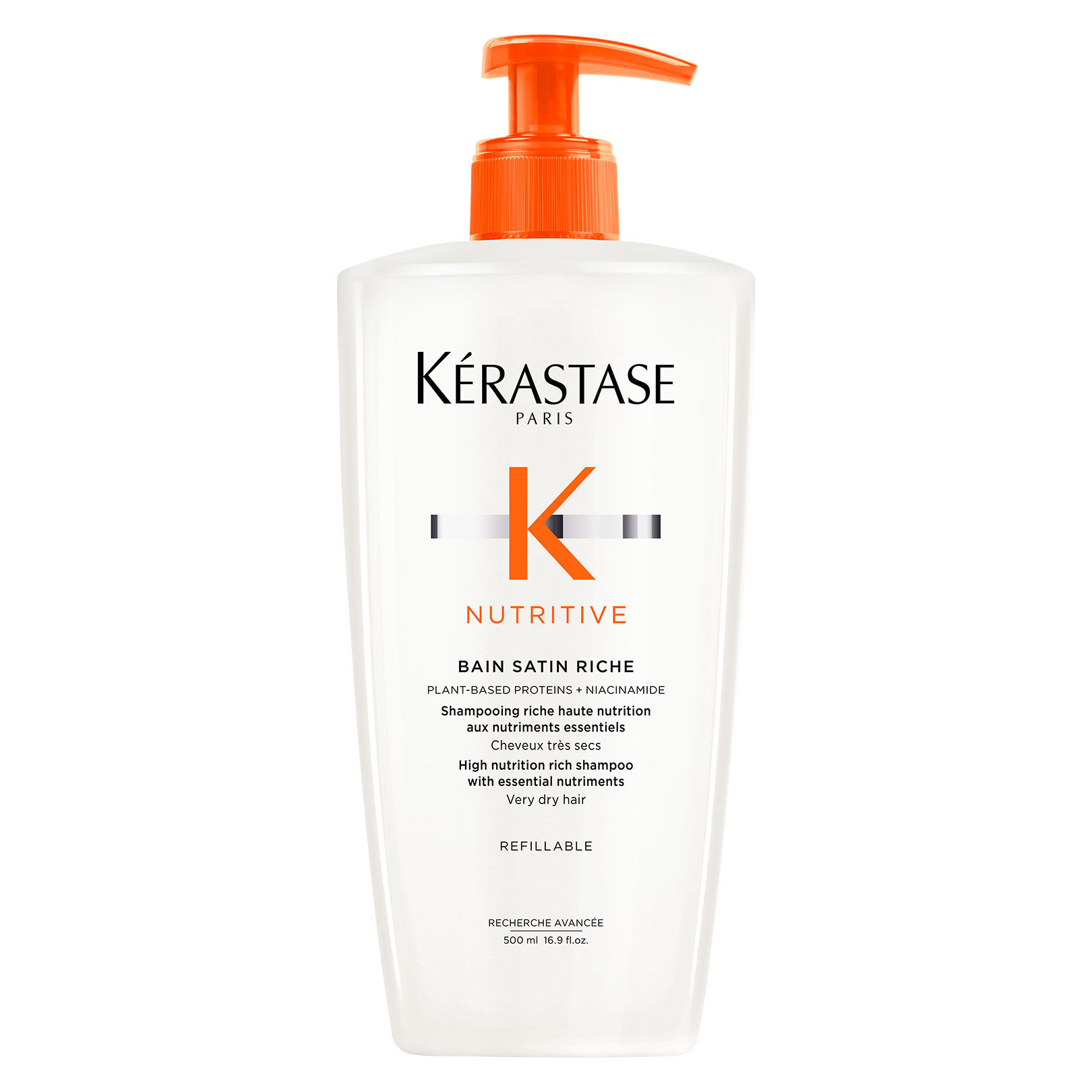 Bain satin riche Nutritive 500 ml rechargeable