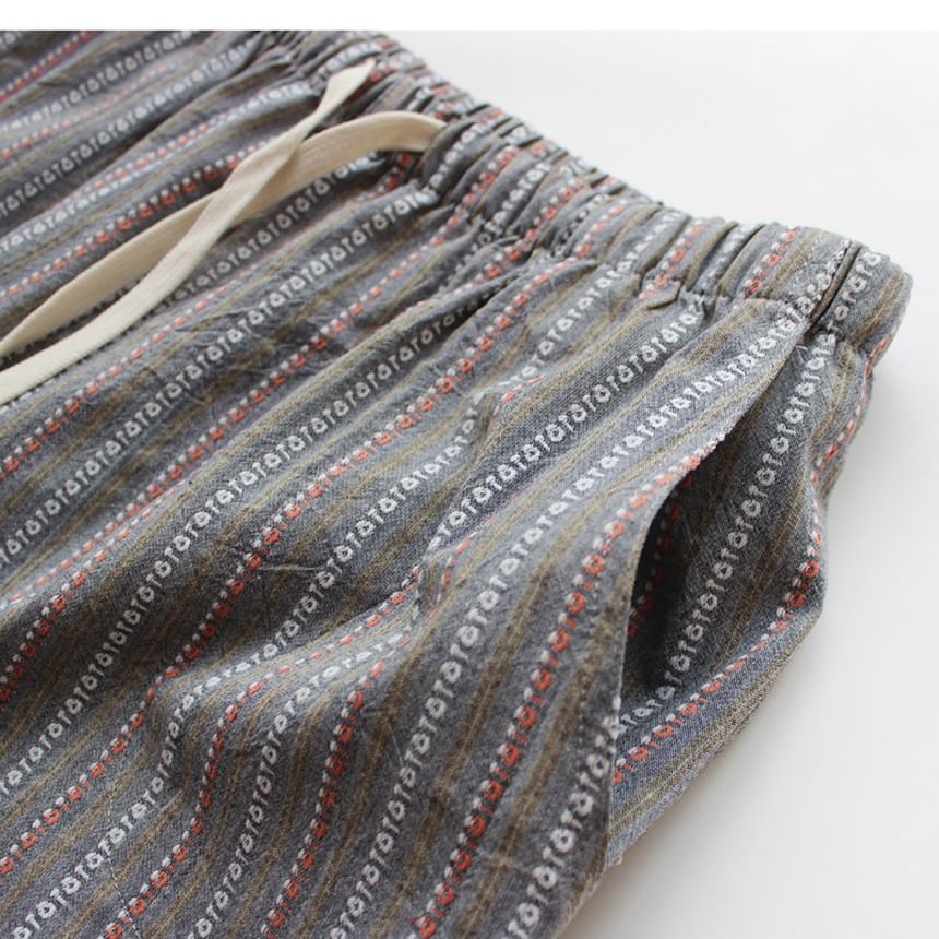 Dogini - Bijpassende gestreepte pyjamabroek voor koppels (verschillende ontwerpen)