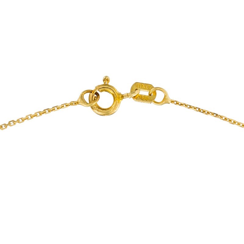 Pendentif Or Jaune et oxydes de zirconium  