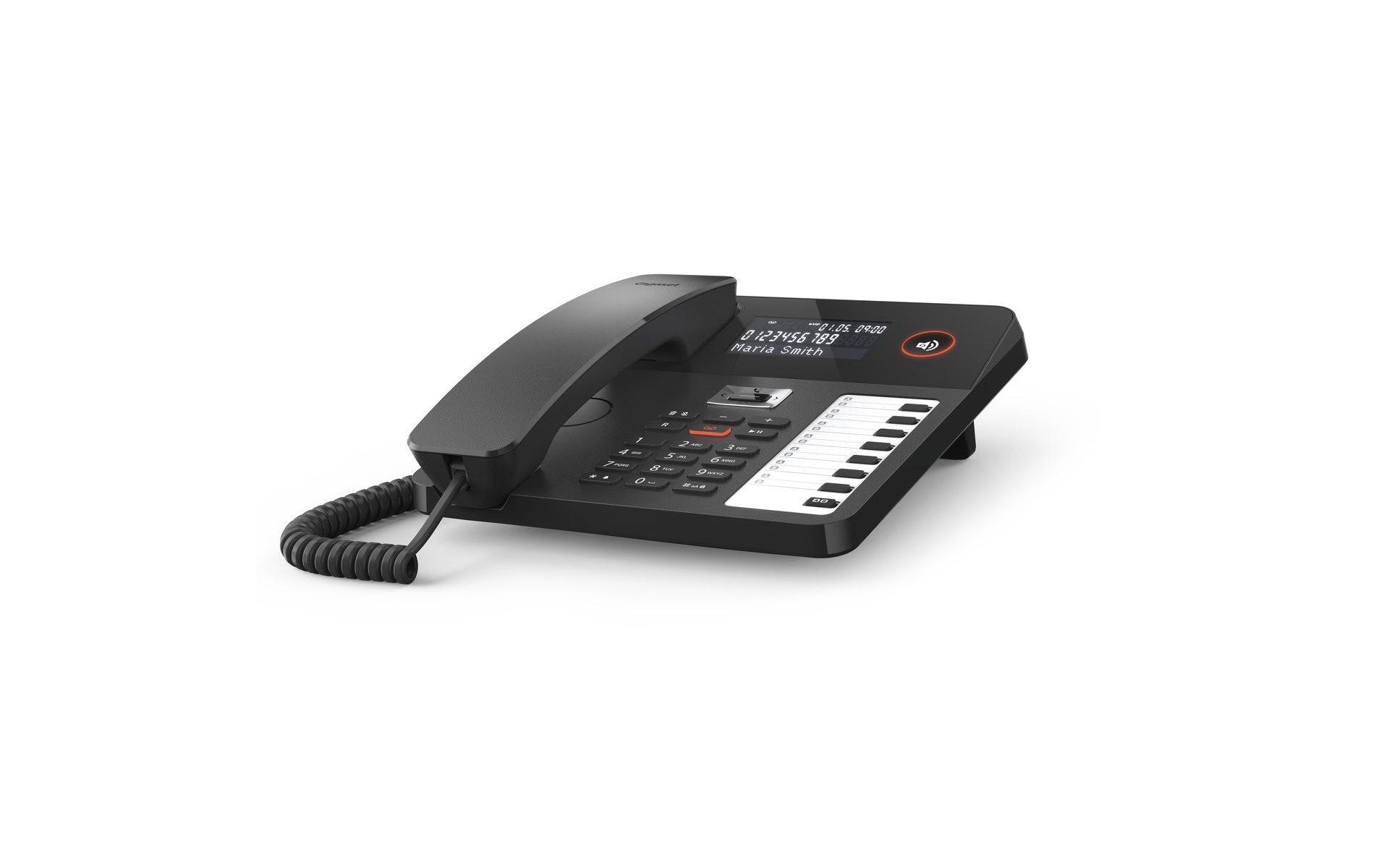 Tischtelefon DESK 800A SchwarzDas Wand- und Tischtelefon für komfortable Telefonie mit Anrufbeantworter