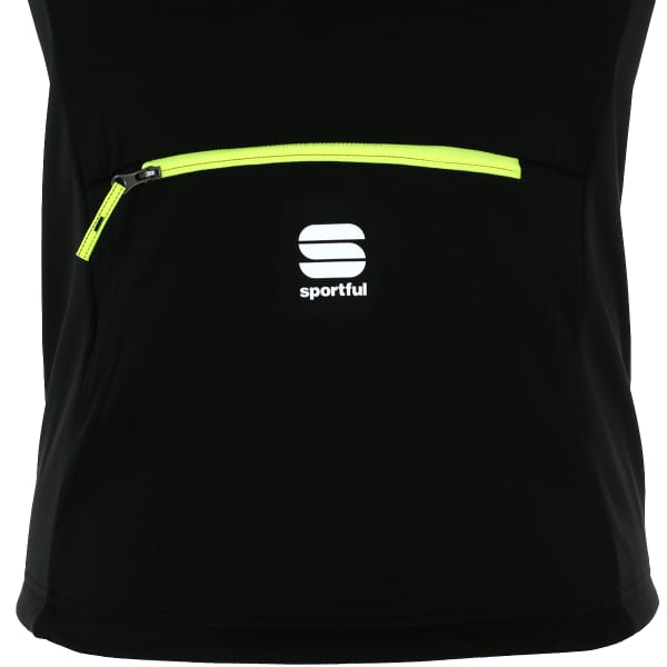 Veste ski de fond SPORTFUL TEAM JACKET JUNIOR BLACK/YELLOW FLUO