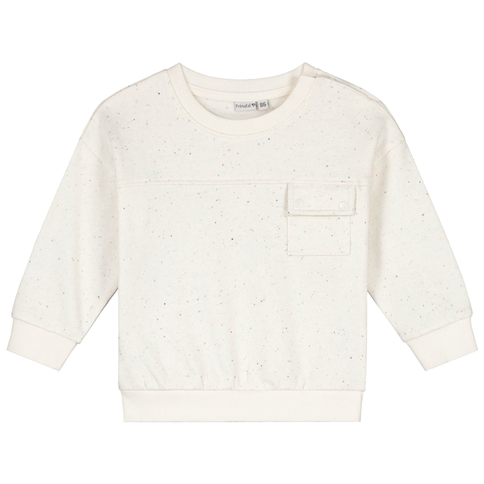 Prénatal baby sweater lange mouwen effen wit