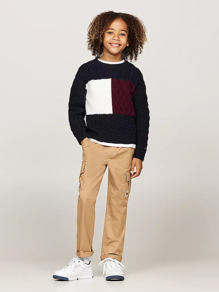 TOMMY HILFIGER Jungen Pullover dunkelblau