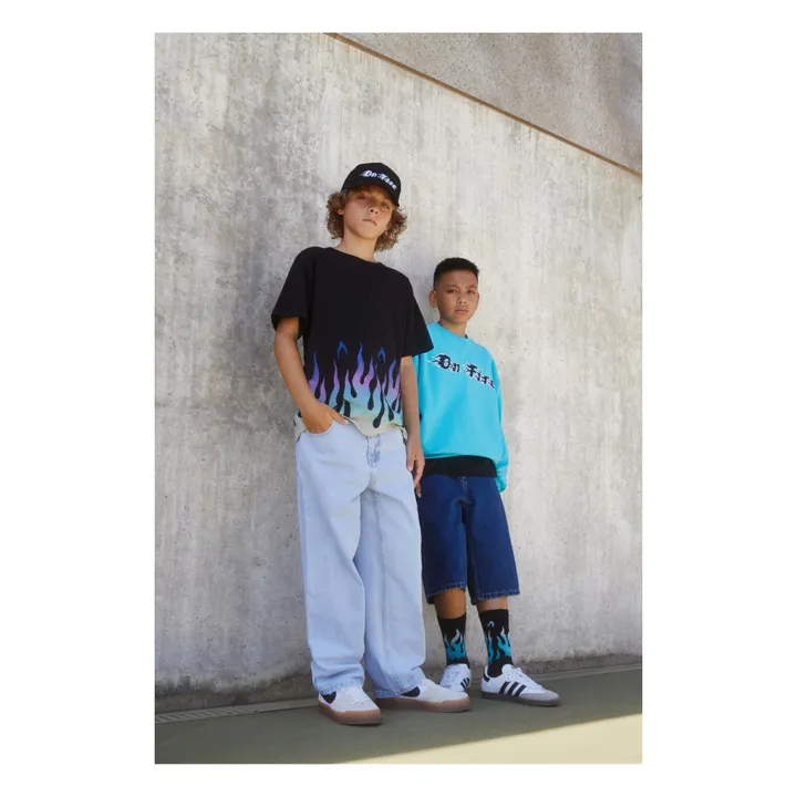 Molo T-Shirt Riley Flamme Coton Bio | Noir