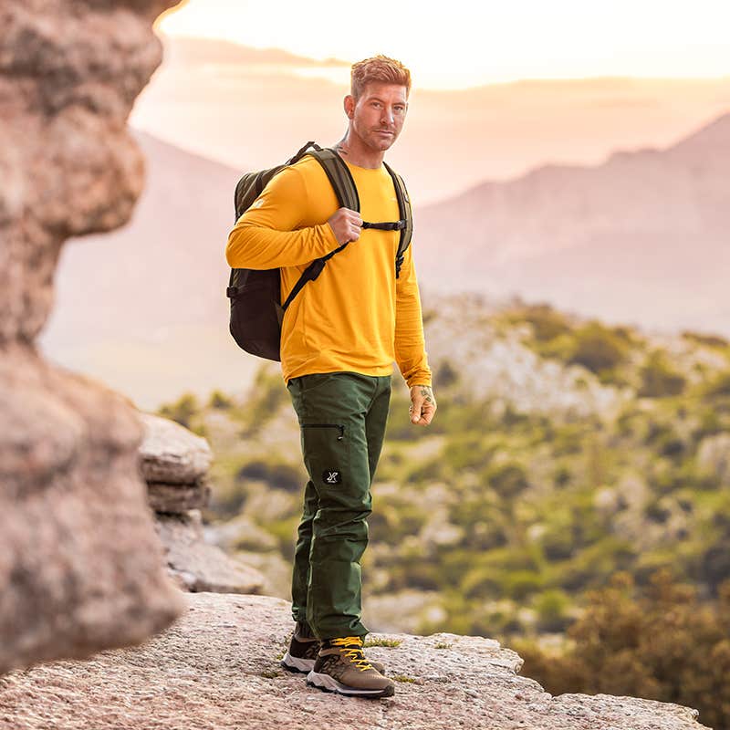Outdoor Basic Pants Herre Forest Green