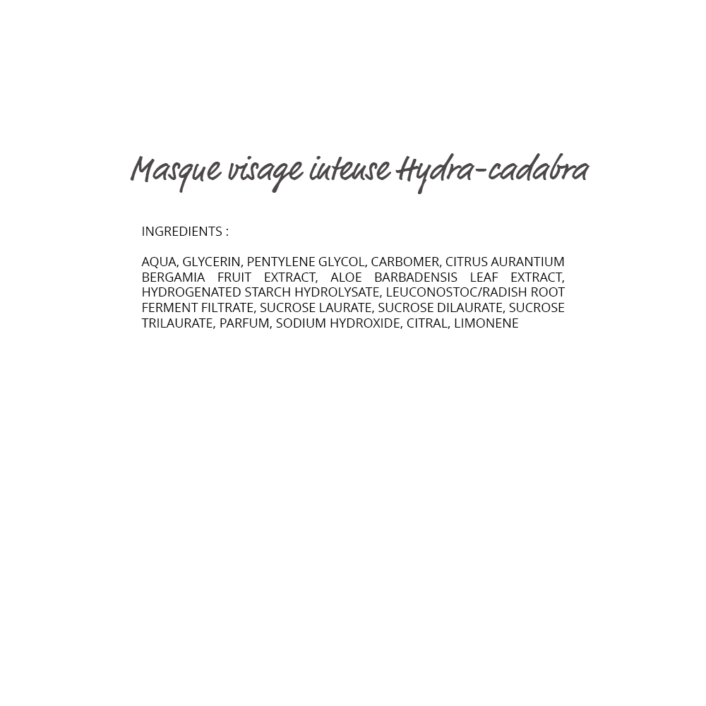 Hydra cadabra Masque hydratant 60ml