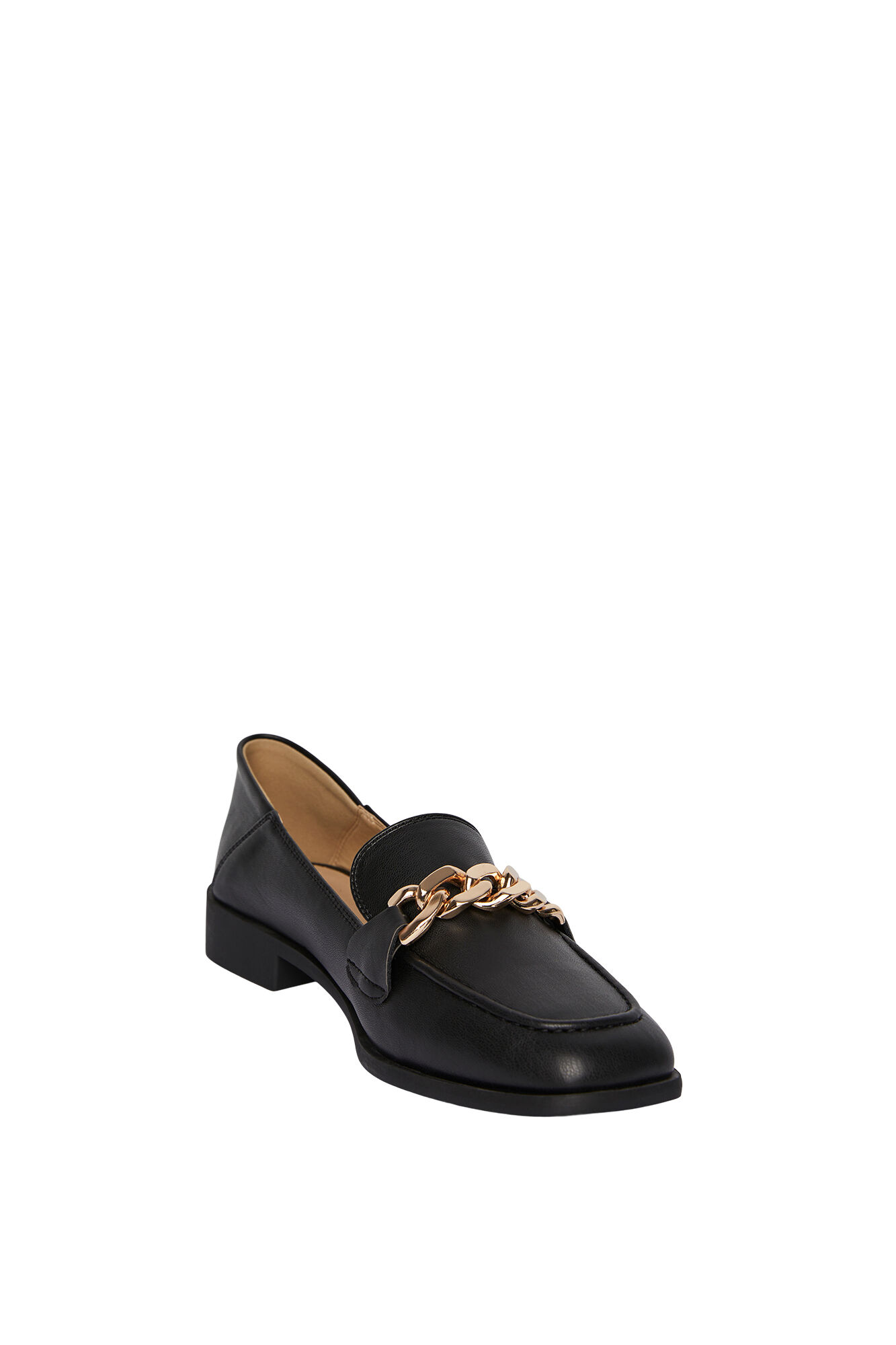 sapato mocassim de couro sintético