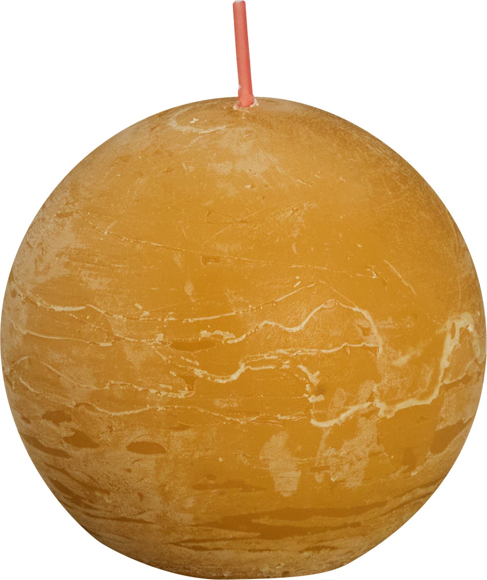 Bolsius bolkaars Rustiek Shine geel 25 uur D 7,6 H 7,1 cm