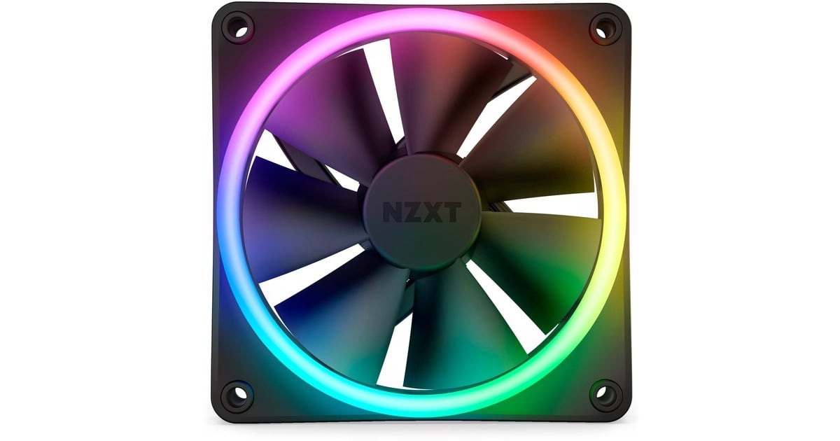 NZXTF120 RGB DUO case fan  (Zwart, 120 x 120 x 25 mm, PWM, zonder controller)