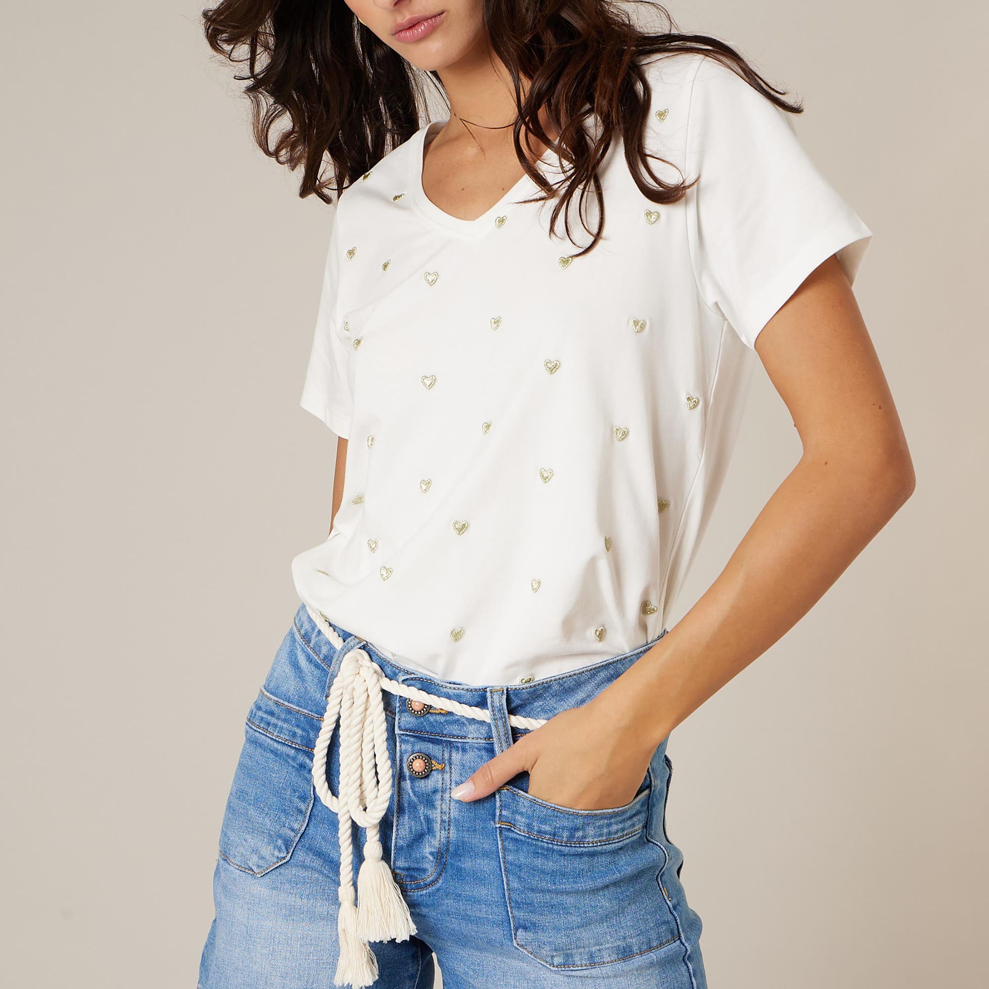 T-shirt Femme blanc