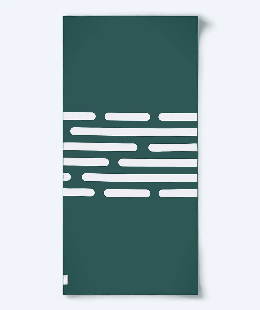Watery microfiber håndklæde (160 x 80 cm) - Eco Nebraska - Dust Grøn