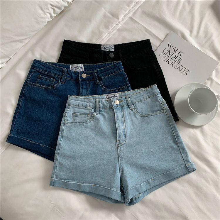 Chisan - Denim shorts met hoge taille