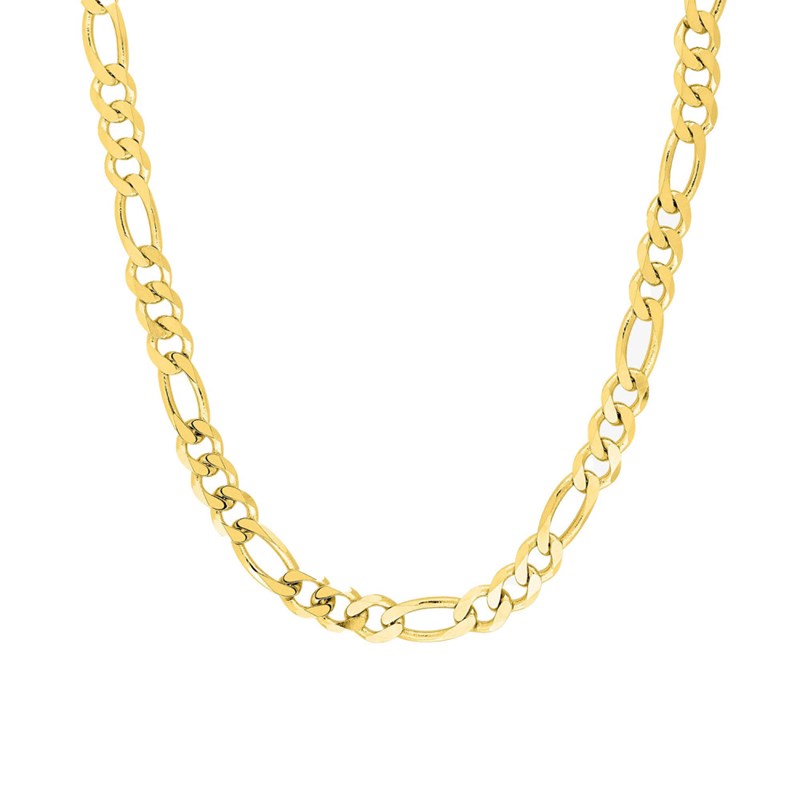 Bracelet Mixte 18 cm - Cheval alterné - Or 18 Carats - Largeur 4 mm
