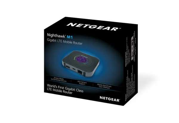 NETGEAR Nighthawk M1 Mobile Router - Mobilt hotspot - 4G LTE Advanced - 1 Gbps - 1GbE, Wi-Fi 5