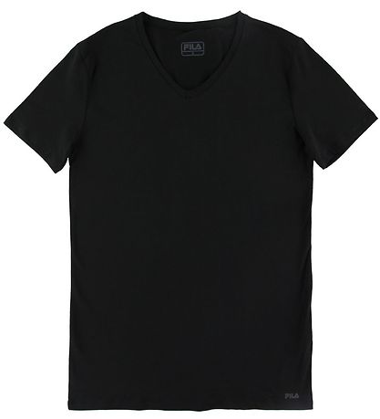 Fila T-Shirt - V-Neck - Schwarz