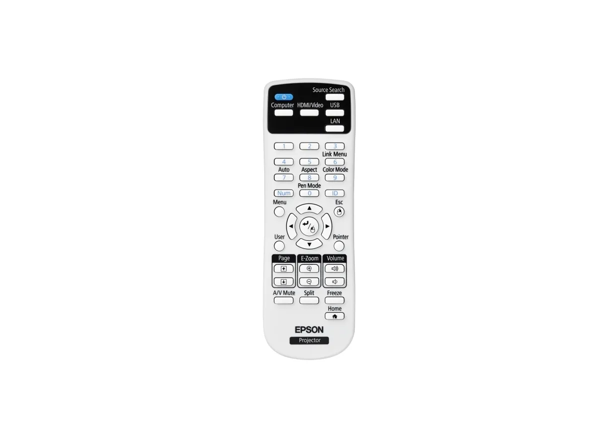 Epson EB-685W - 3LCD-projektor - 3500 lumen (hvid) - 3500 lumen (farve) - WXGA (1280 x 800) - 16:10 - 720p - LAN - grå, hvid
