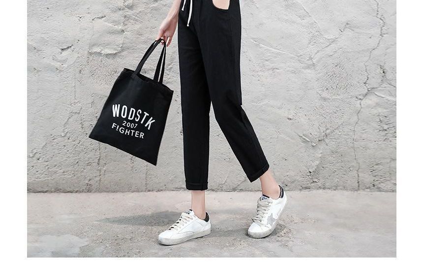 Meatacci - High Rise Plain Tapered Pants
