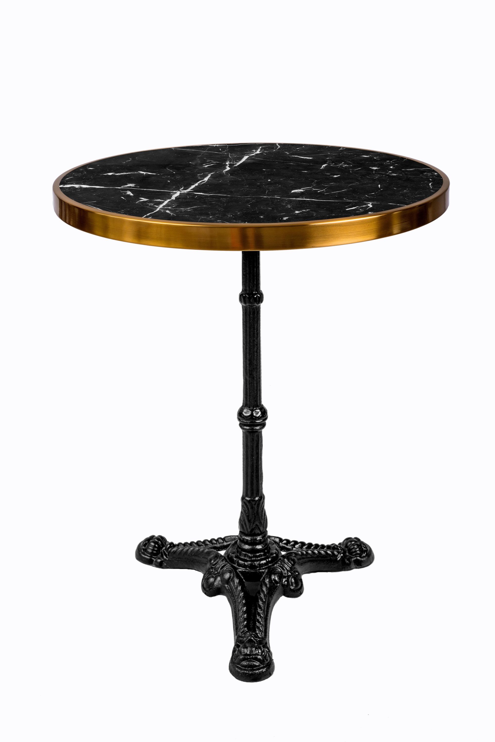 Beistelltisch Marmor Platte Gußeisen Couchtisch Sofatisch Wohnzimmer Tisch