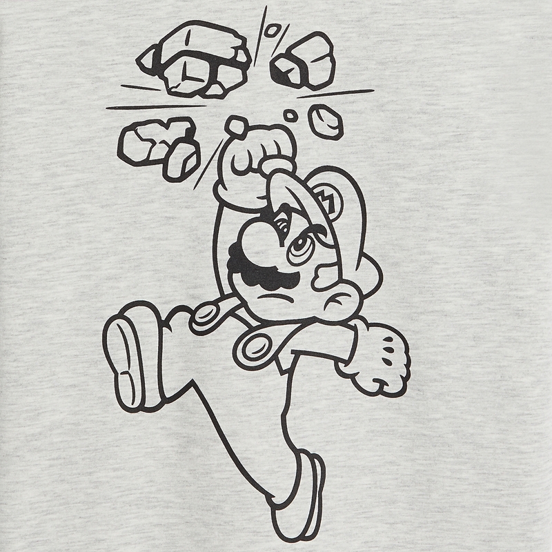 T-shirt Super Mario gris mixte Z