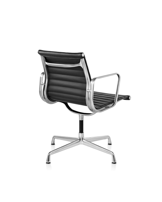 Vitra EA 108 stoel Hopsak ijsblauw/ivoor, onderstel verchroomd