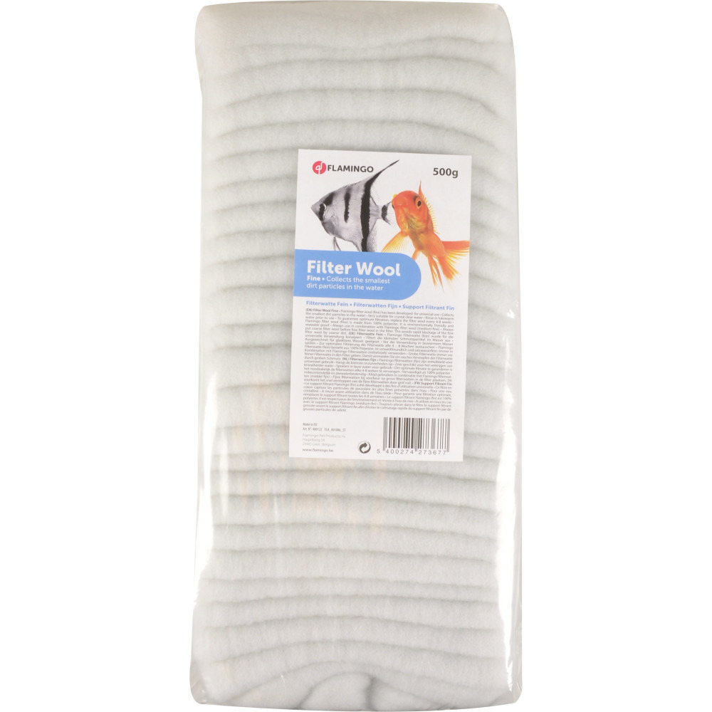 Ouate pour aquarium 500 g pour filtration aquarium