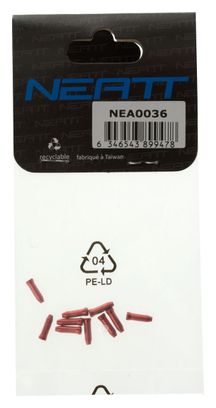 NEATT Embouts de câble de dérailleur (10 pieces) Rouge
