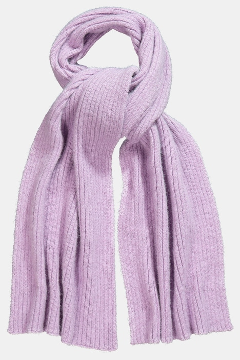 Strickschal, weicher Rippstrick