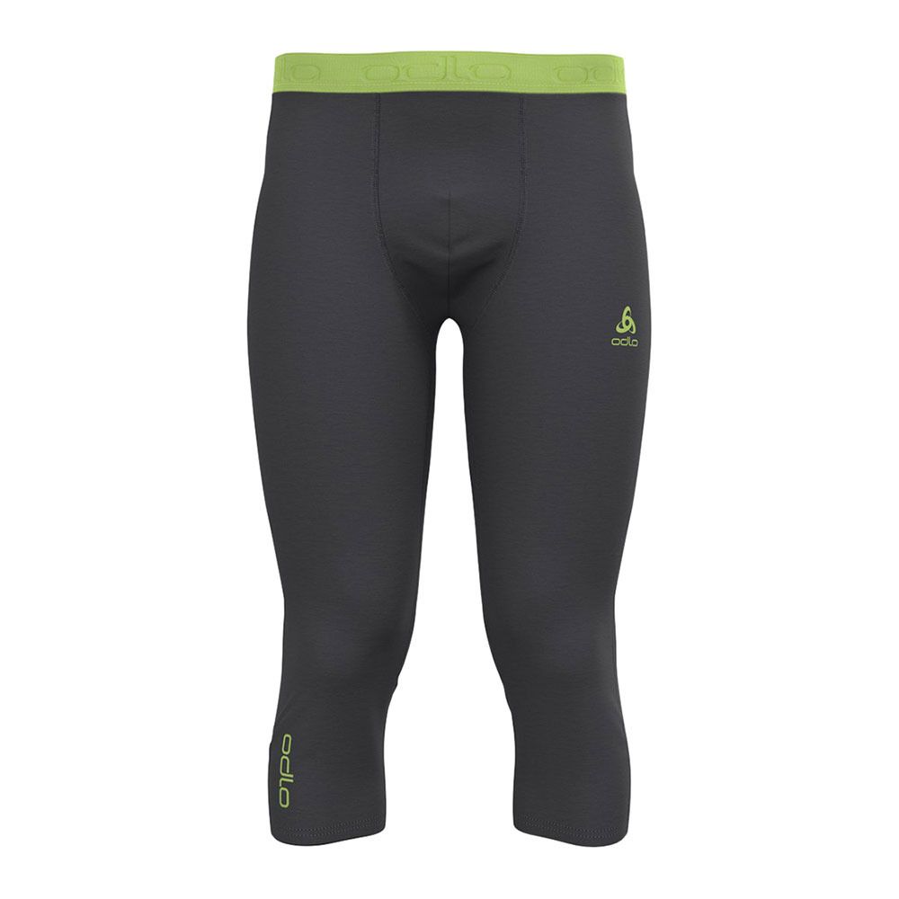 Odlo REVELSTOKE PW 150 - Sous-couche Homme dark grey melange/sharp green