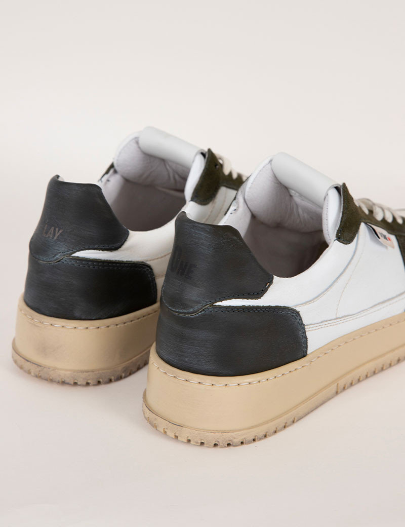 PLAY ONE BASKETS BASSES DUBAÏ BLANC KAKI