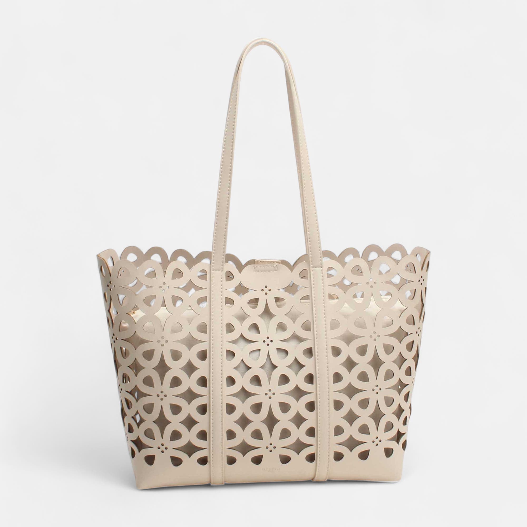 Sac de shopping beige