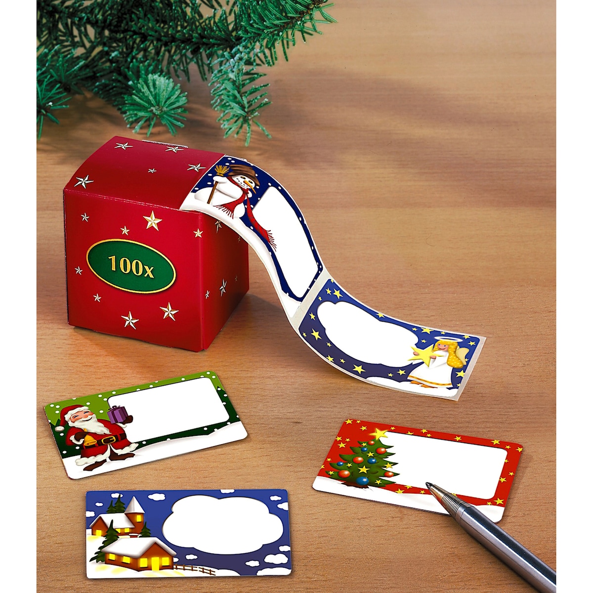 genialo - Weihnachts-Etiketten, 100 Stück