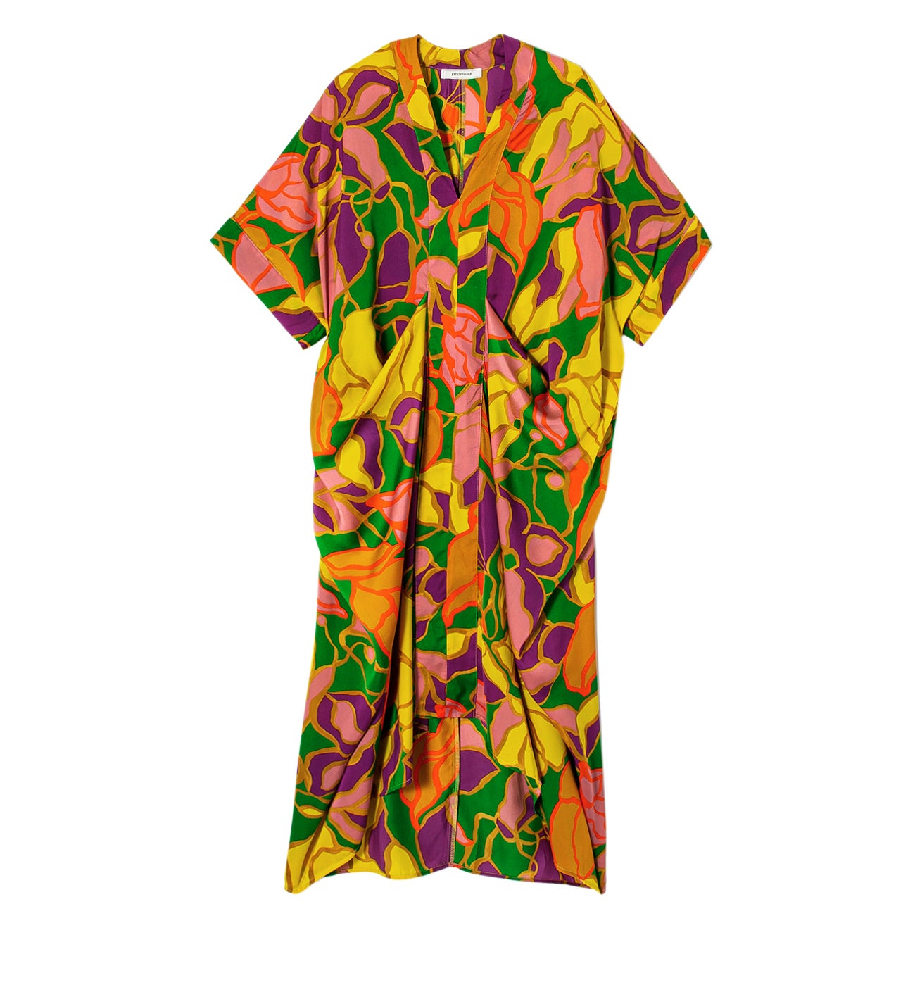 Robe caftan imprimée Femme - Imprimé multicolore