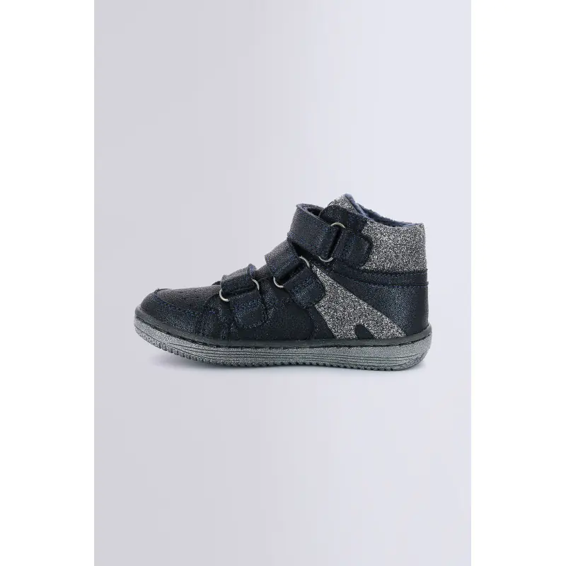 LOHAN MARINE ARGENT BRILLANT (28-39) SNEAKERS HAUTES Synthétique Fille