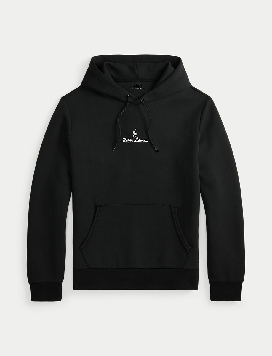 POLO RALPH LAUREN<br>Moletom com capuz confeccionado em tecido de malha dupla