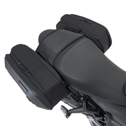 Sacoches cavalières SW-MOTECH BLAZE (2 x 42 litres) AVEC ECARTEUR DE SACOCHE (VERSION HAUTE) - Noir