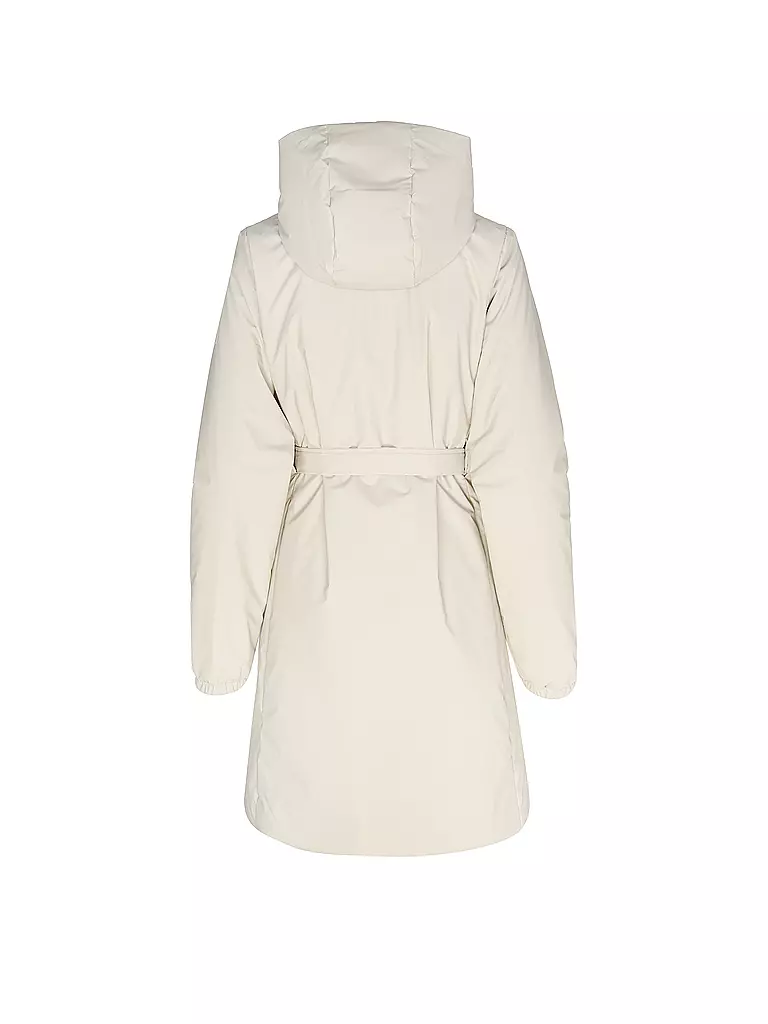 RAINS Regenjacke LOHJA LONG INSULTED CURVED JACKET  beige