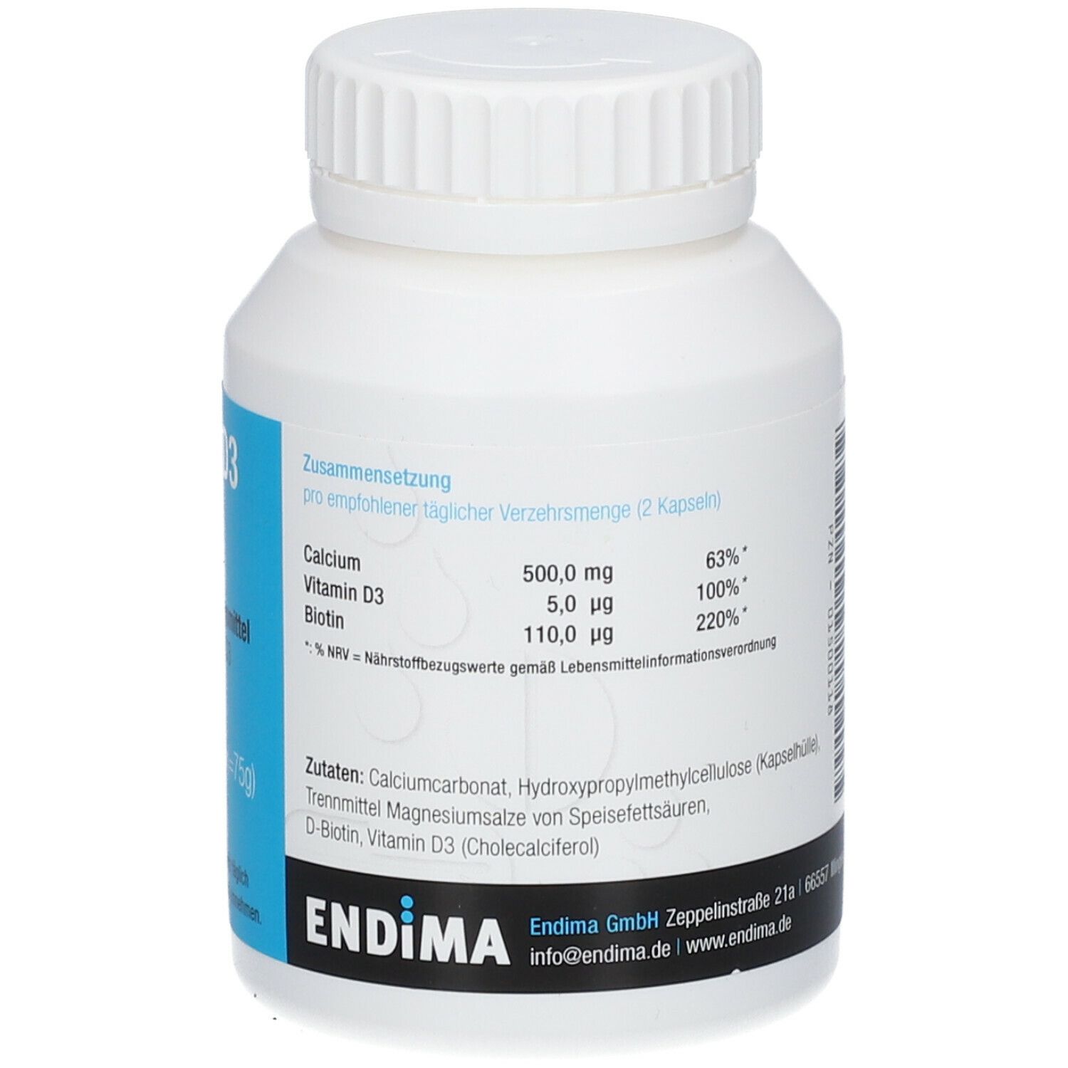 Endima® Calcium D3 Plus Kapseln
