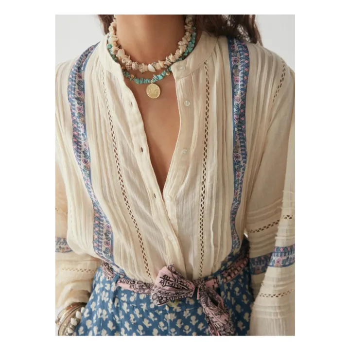 Maison Hotel Blouse Brodée Alberta | Ecru