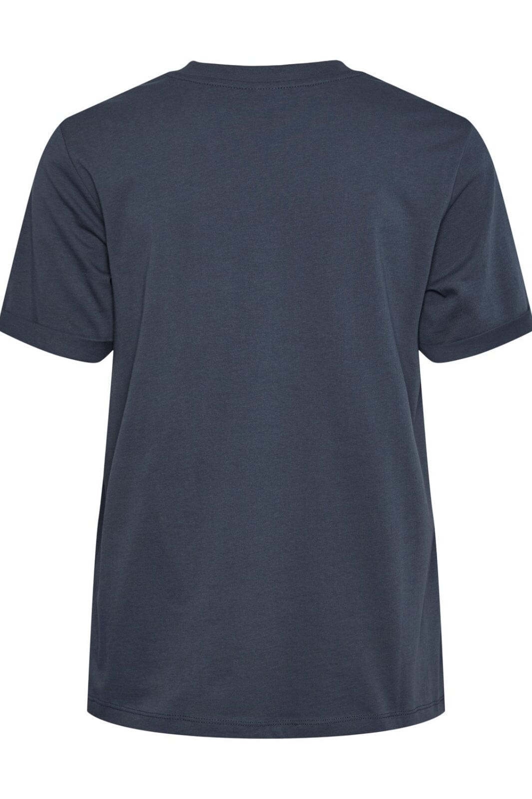 Pieces Pcria Ss Fold Up Solid Tee ombre blue