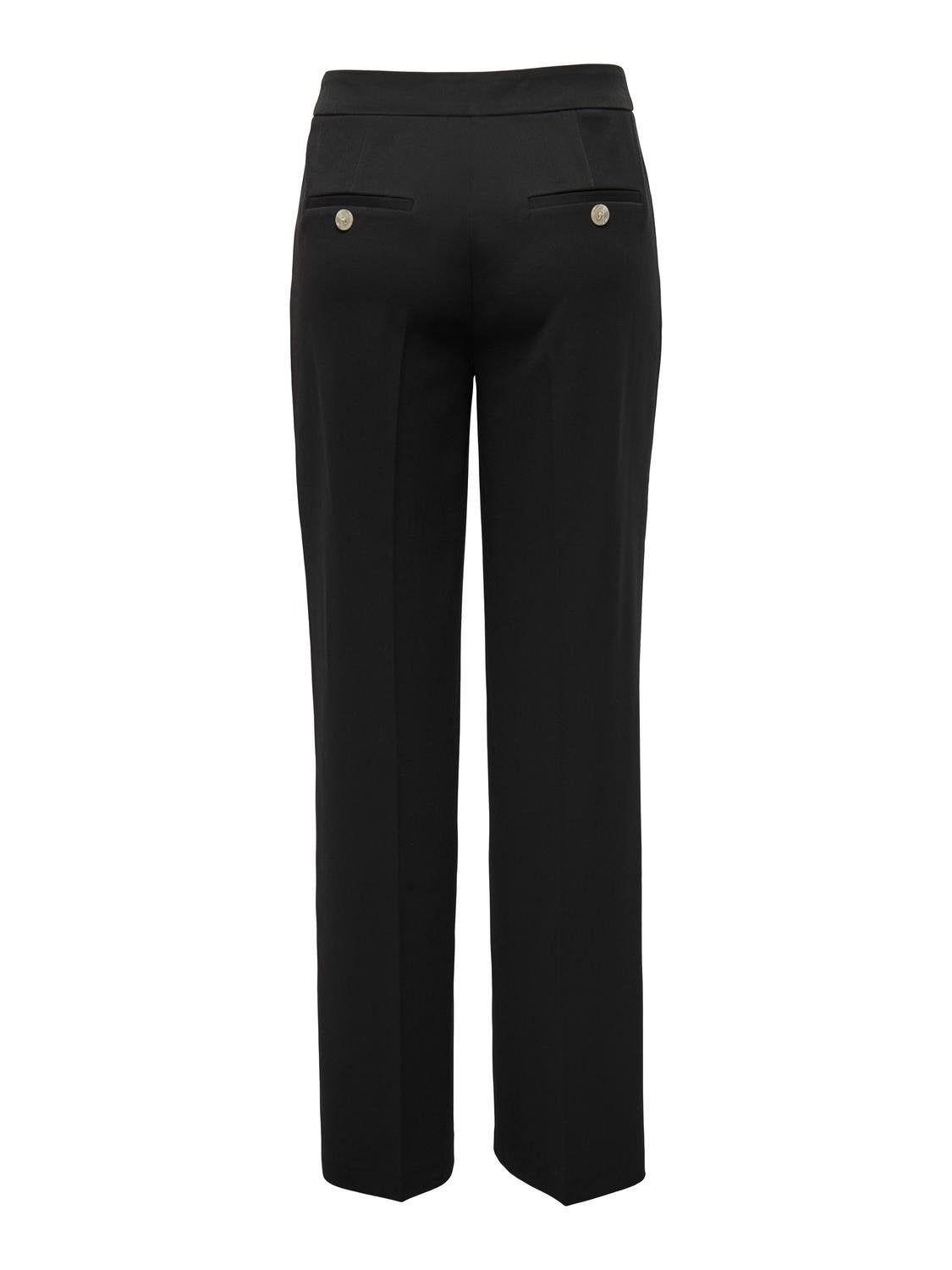 ONLJOSHA Hohe Taille Gerade geschnitten, verjüngt Klassische Hose Black