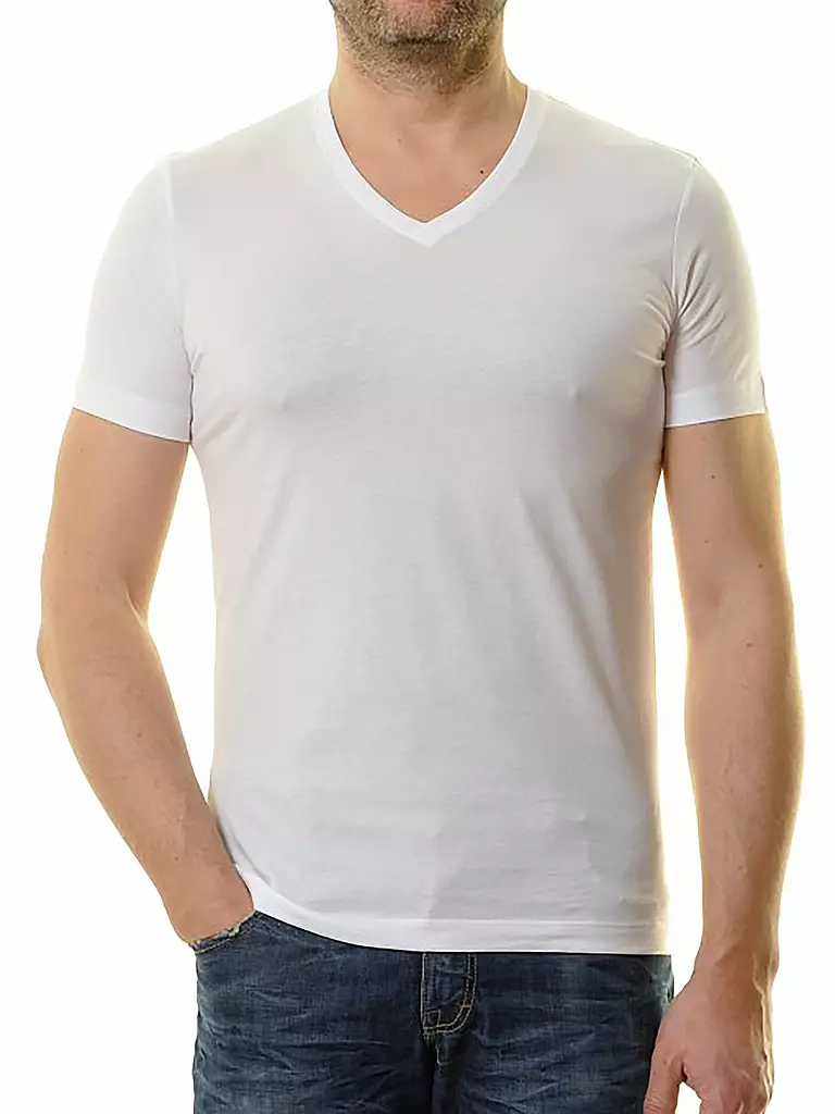RAGMAN T-Shirt 2er Pkg weiss