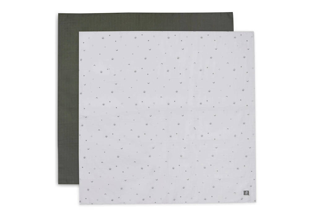 hydrofiele doek Large 115x115cm Stargaze Leaf Green - set van 2