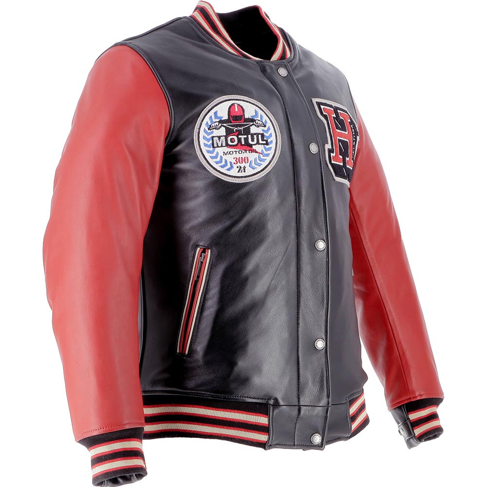Helstons - Blouson Student Motul Noir / Rouge