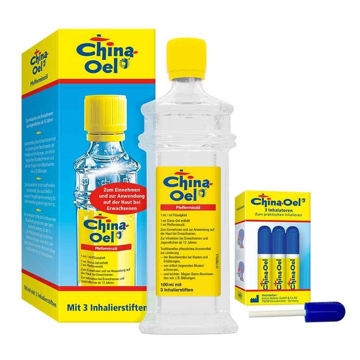 China Oel mit 3 Inhalatoren, 100 ml