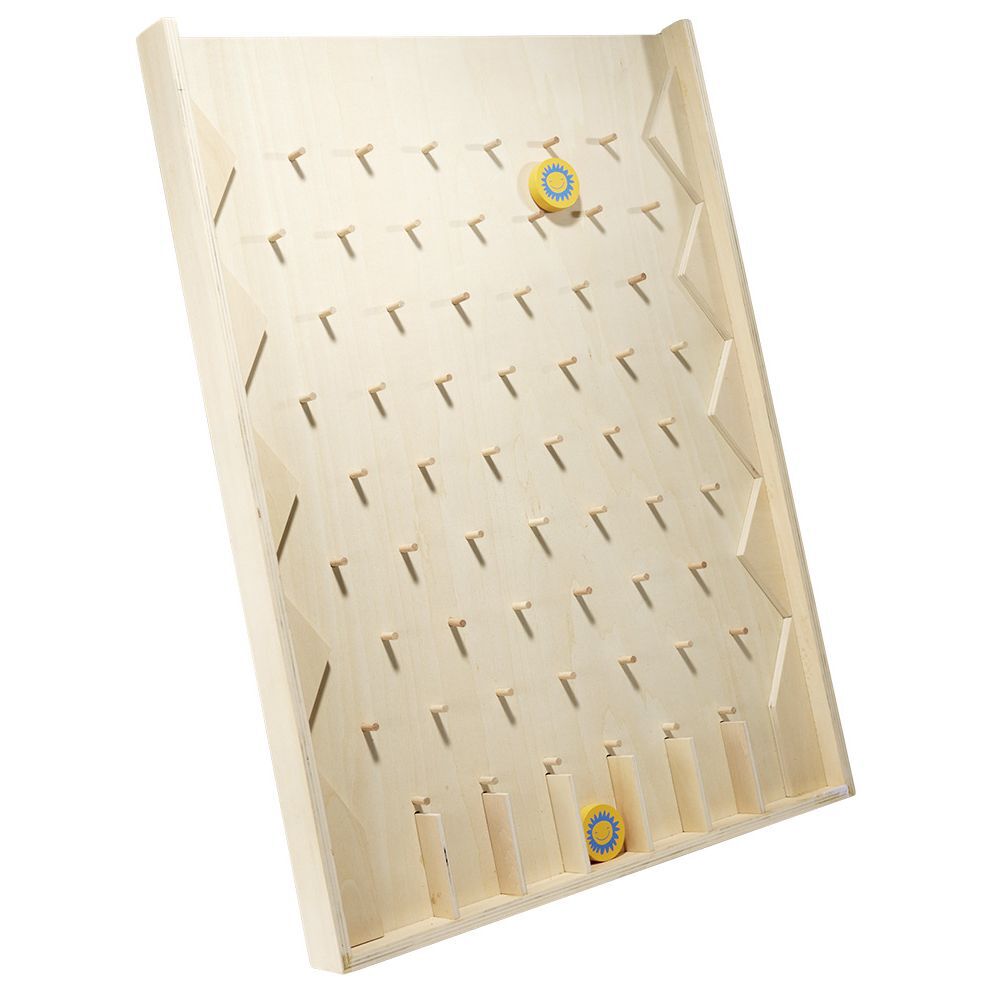 Jeu course aux points en bois
