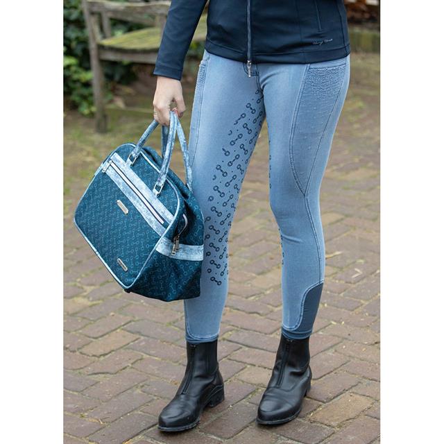 Paardrijbroek Harry's Horse Just Ride Retro Full Grip Lichtblauw