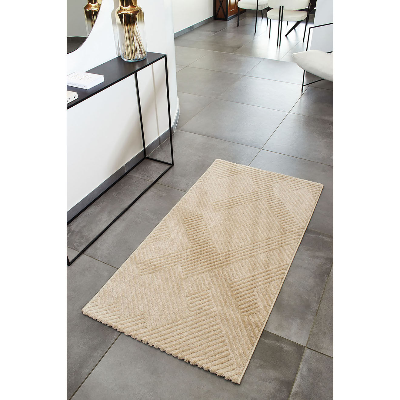 Nazar Rugs Tapis Bianca 160 beige - 80x150 cm
